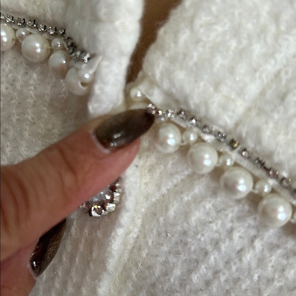 12th Tribe White Pearl-Embellished Jacket - Picture 9 of 12
